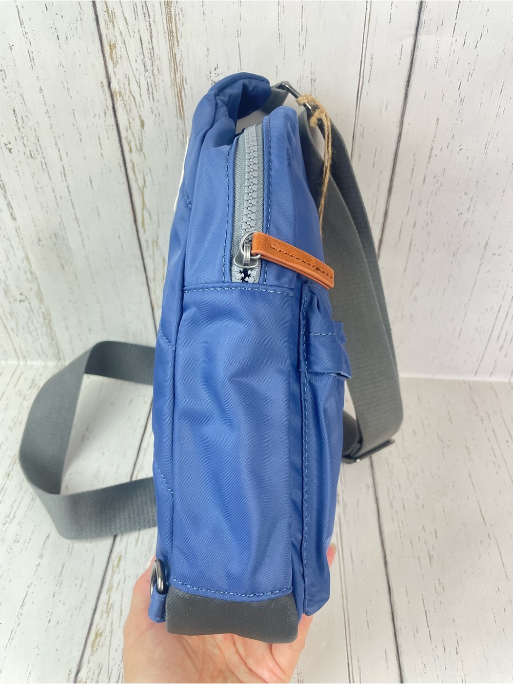 ORI LONDON Willesden Sling Bag *Burnt Blue - Picture 15 of 16